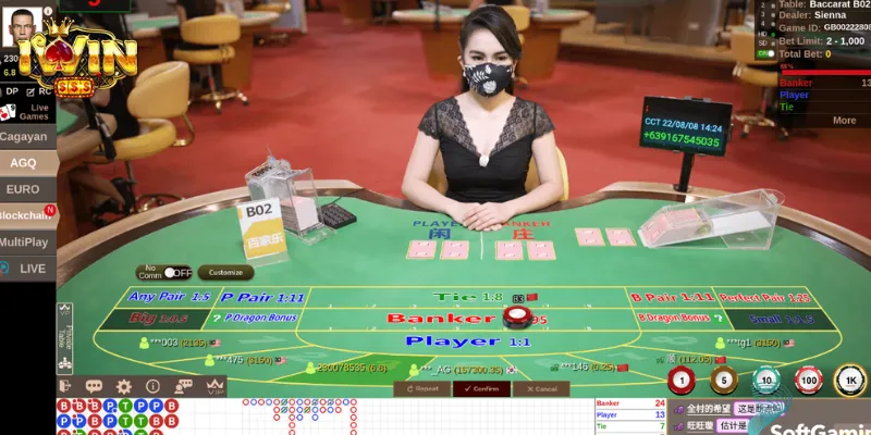 Hiểu rõ quy tắc chơi live Baccarat IWIN